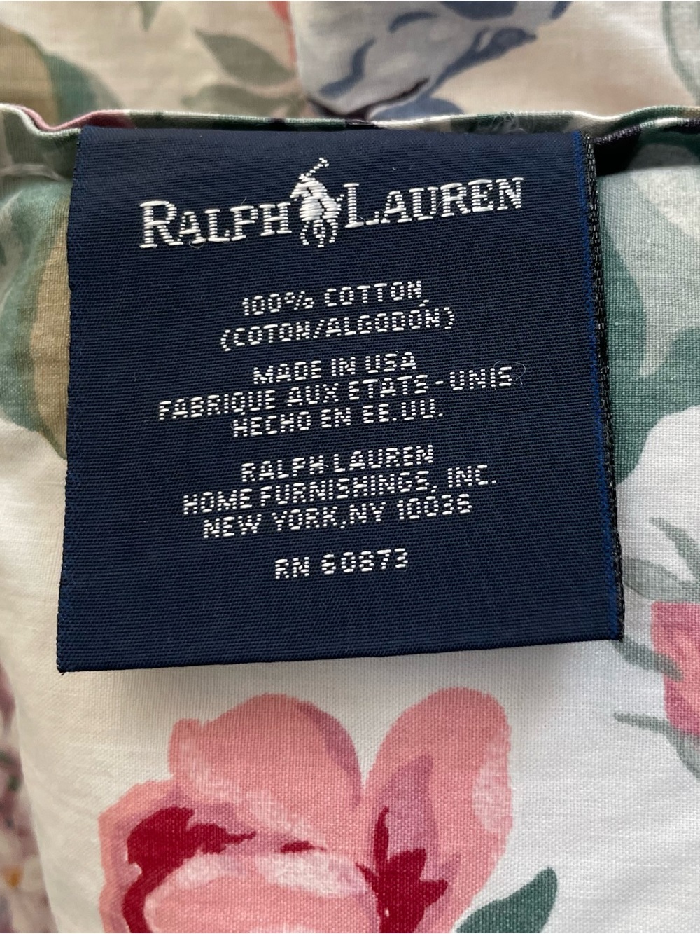 Vintage Ralph Lauren Allison Floral Full/Queen Comforter - Picture 6 of 7